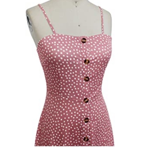 Pink Polka Dot Sun Dress - Picture 5 of 5